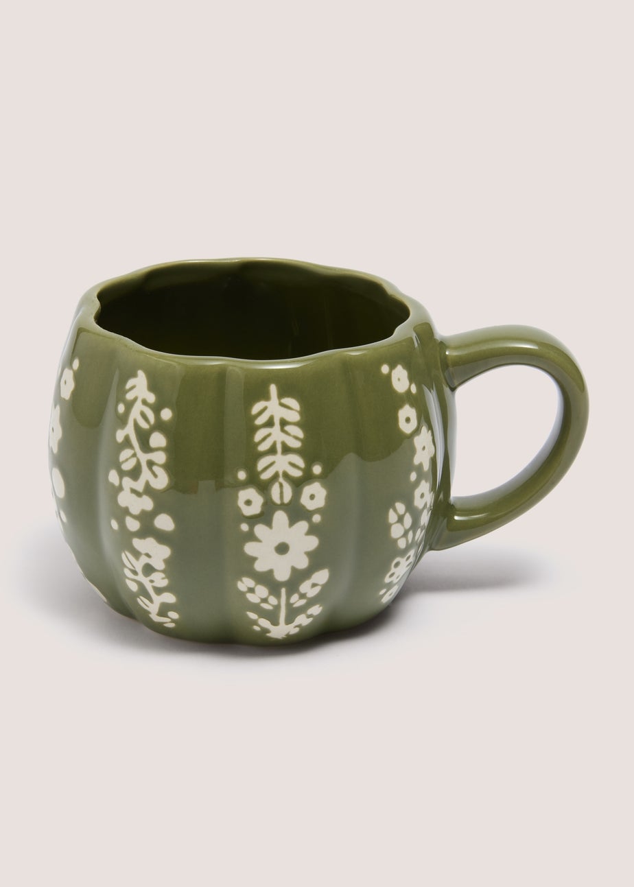 Green Hello Autumn Foliage Mug