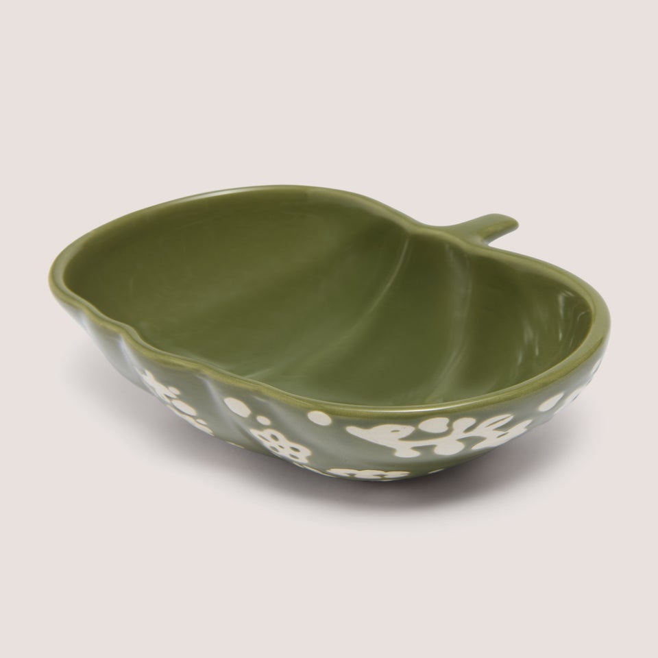 Green Hello Autumn Nibble Bowl