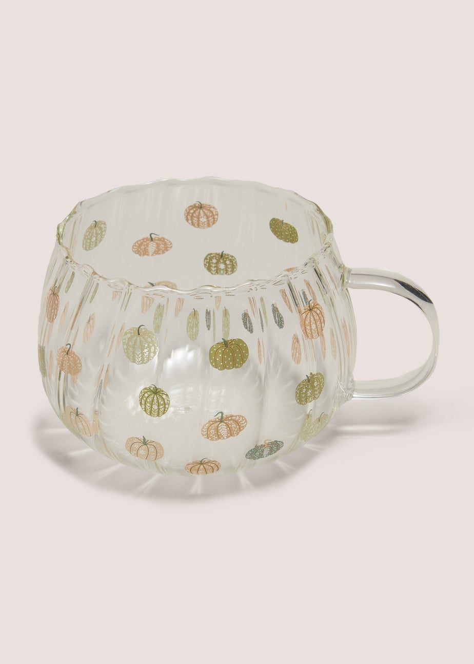 Green Pumpkin Glass Mug