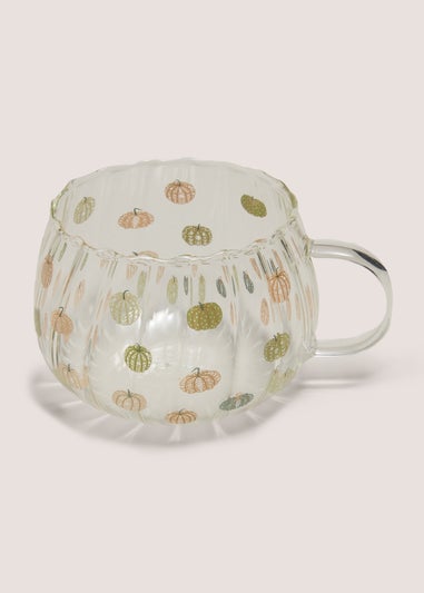 Green Pumpkin Glass Mug