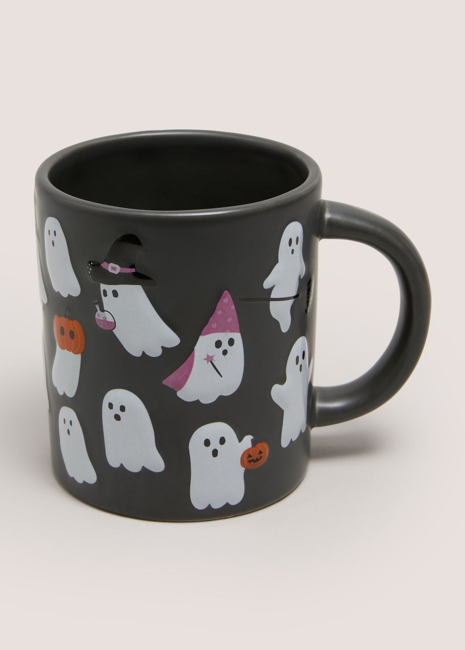 Grey Halloween Ghosts Mug
