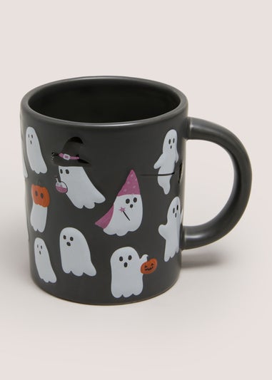 Grey Halloween Ghosts Mug
