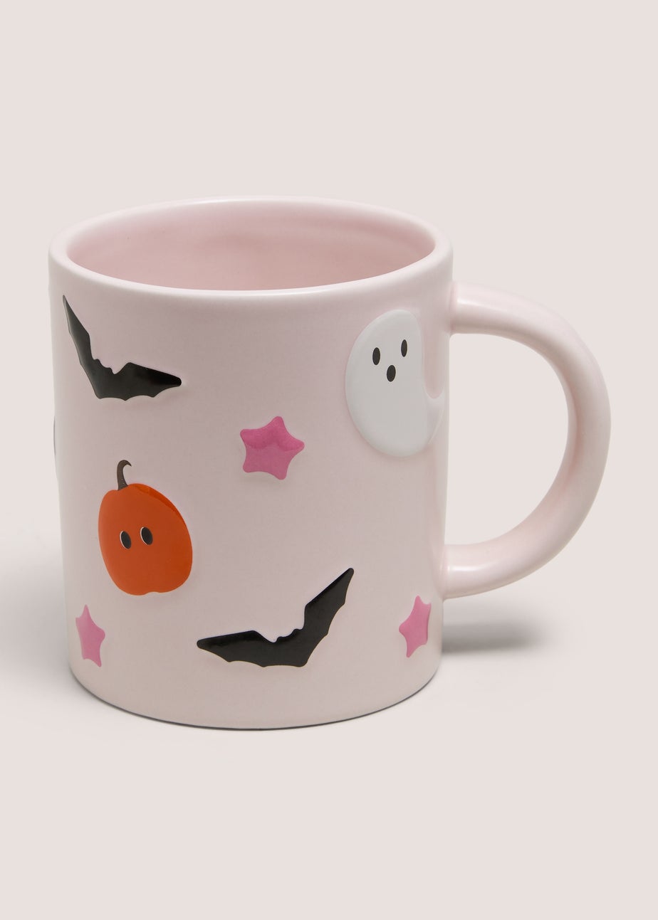 Halloween Pink Embossed Character Mug