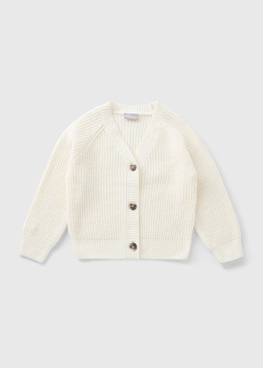 Girls Cream Knitted Cardigan (7-15yrs)