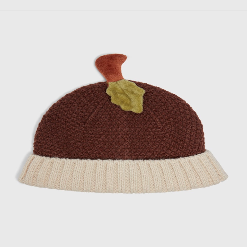 Baby Brown Acorn Beanie (Newborn-24mths)