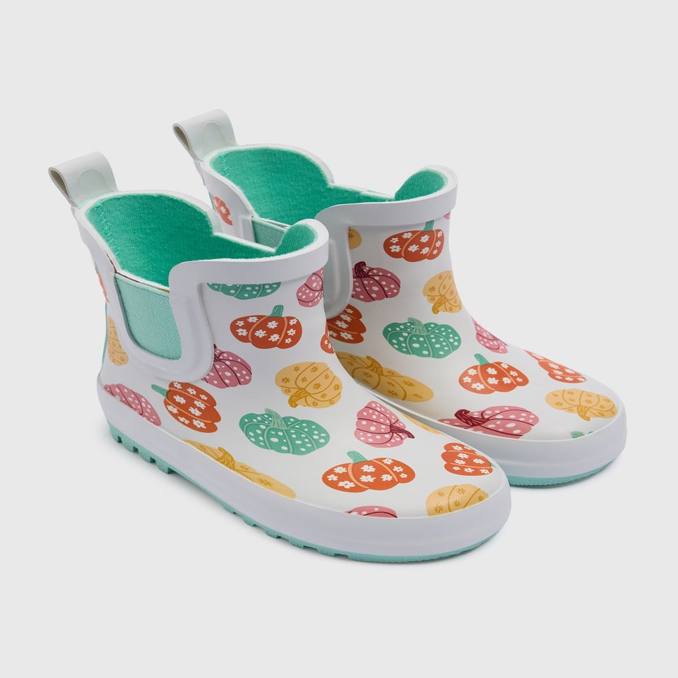Girls Cream Pumpkin Chelsea Wellies (Younger 4-12)