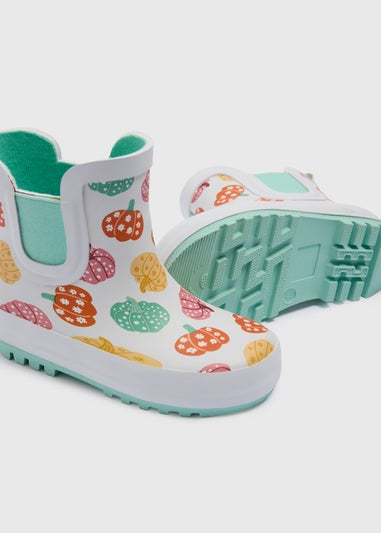 Girls Cream Pumpkin Chelsea Wellies (Younger 4-12)