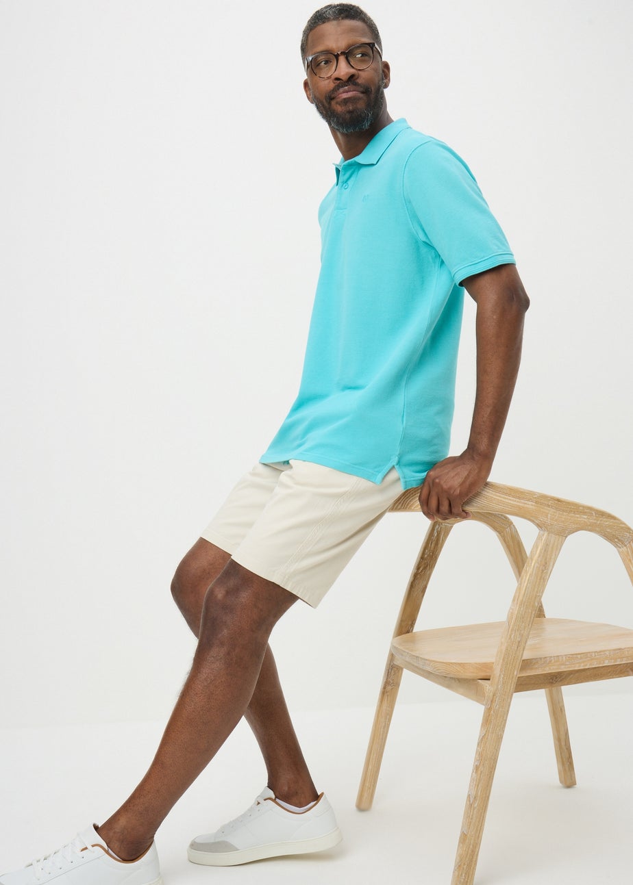 Lincoln Blue Washed Polo Shirt