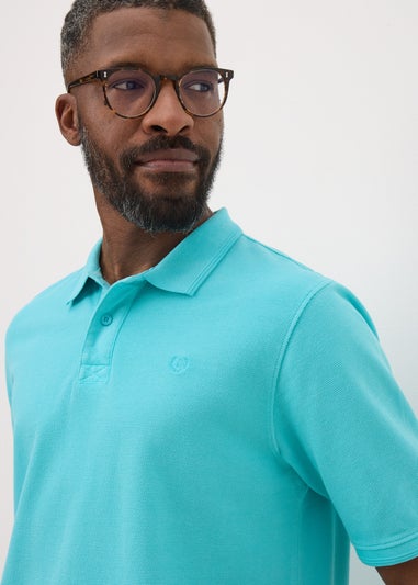 Lincoln Blue Washed Polo Shirt