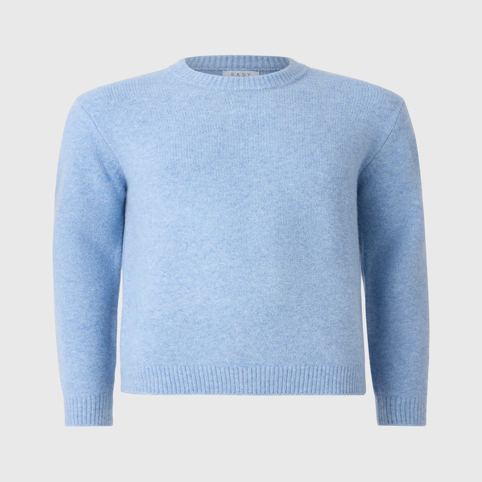 Blue Cosy Ribbed Jumper