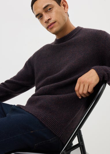 Plum Cosy Rib Jumper