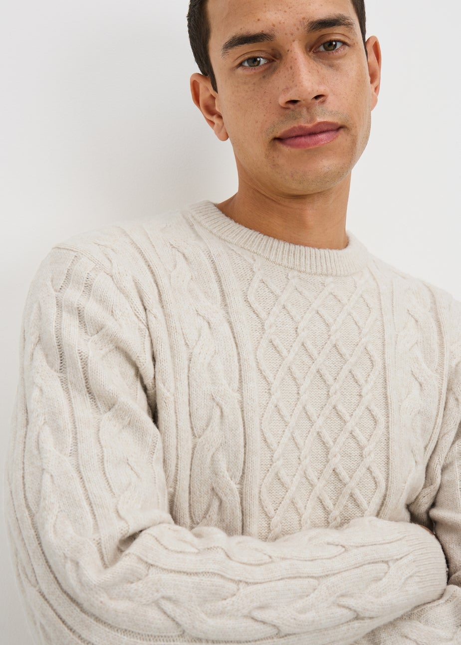 Ecru Cosy Cable Jumper