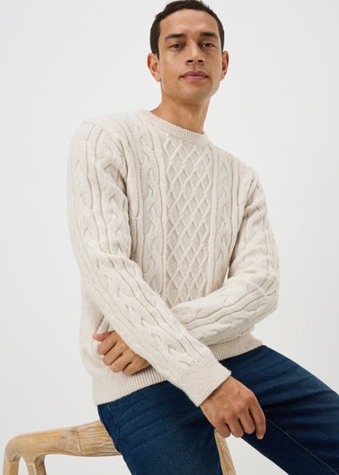 Ecru Cosy Cable Jumper