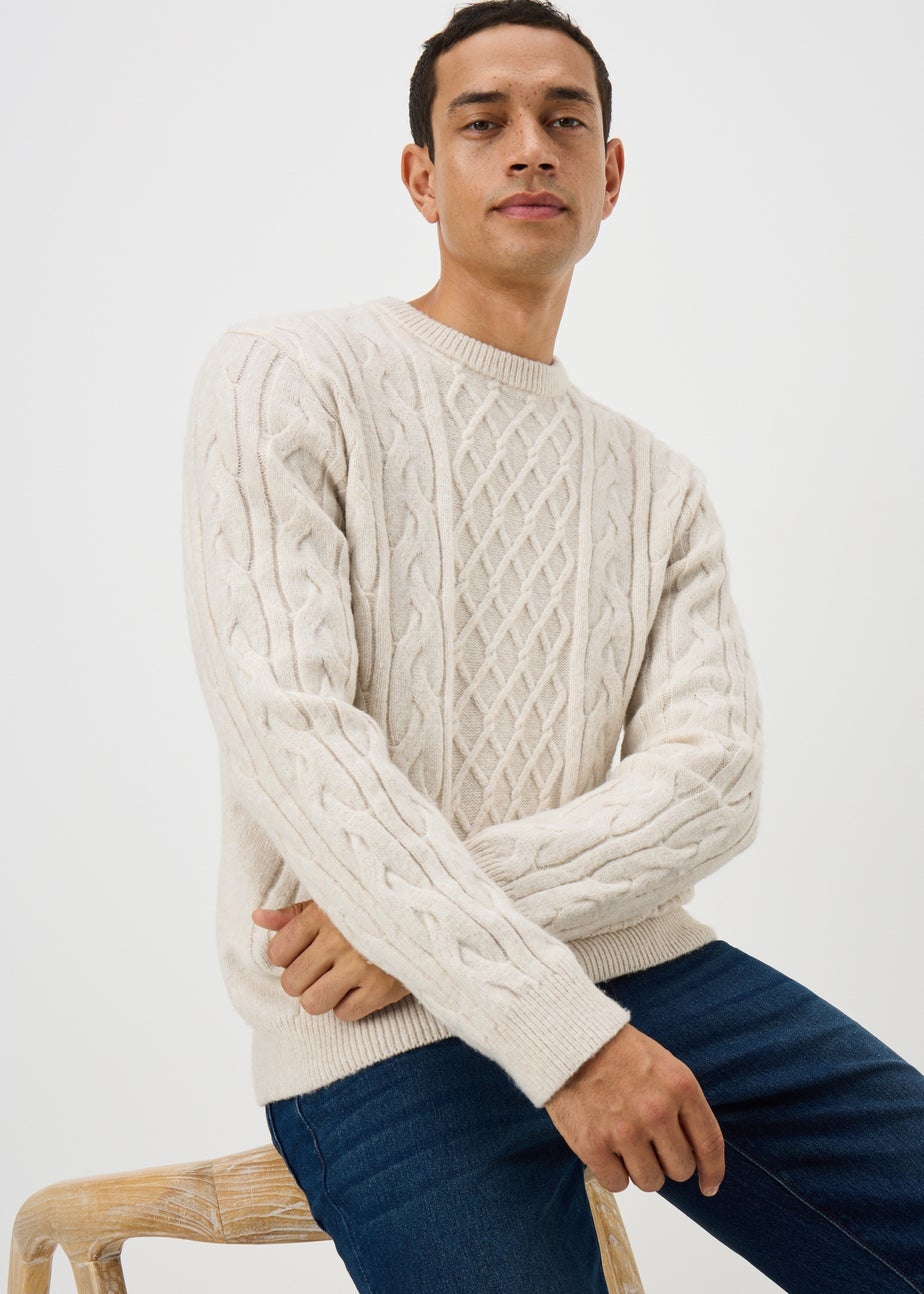 Ecru Cosy Cable Jumper