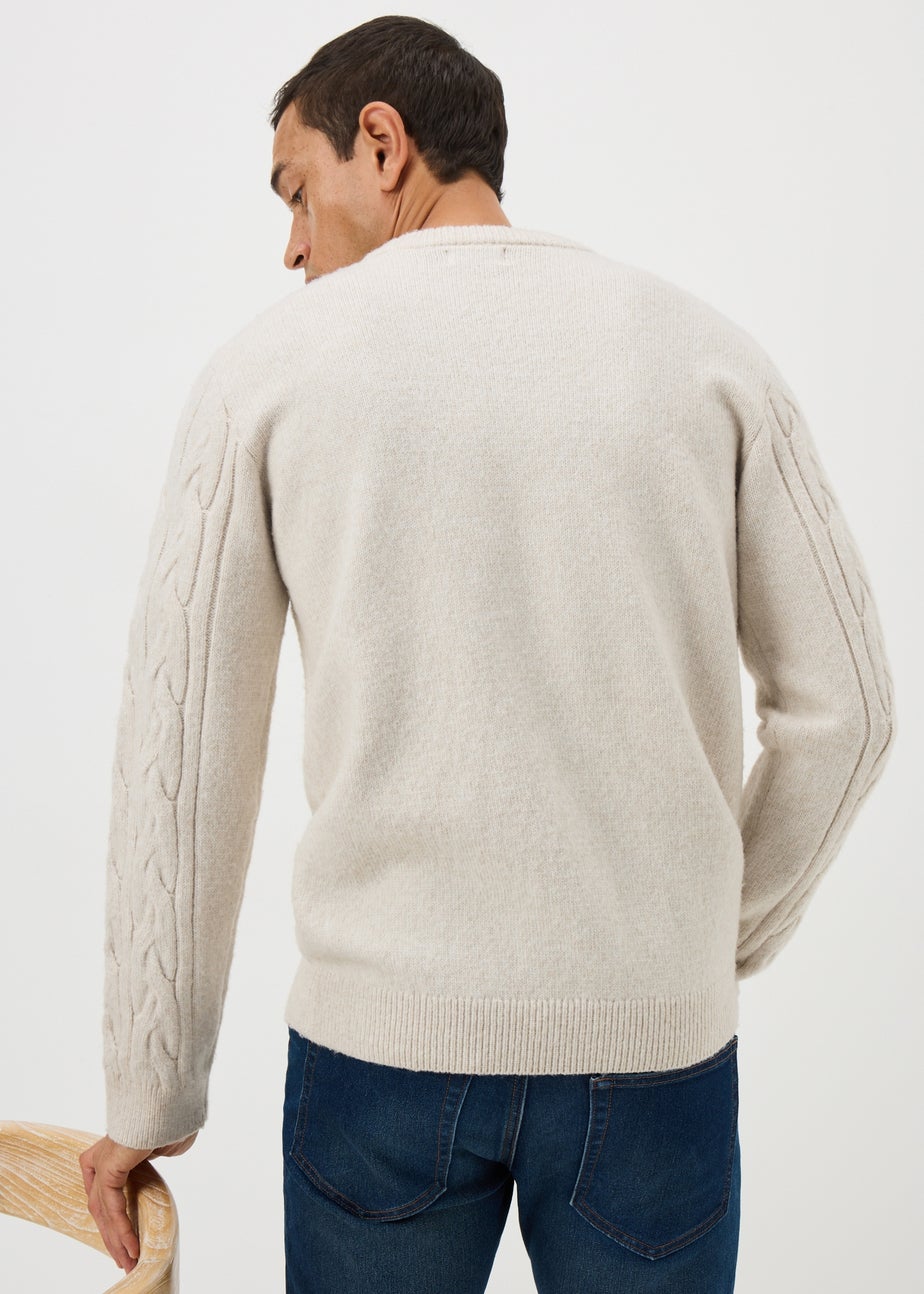 Ecru Cosy Cable Jumper
