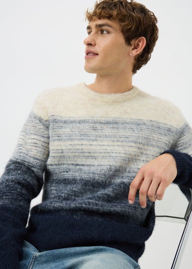 Navy Gradient Design Jumper