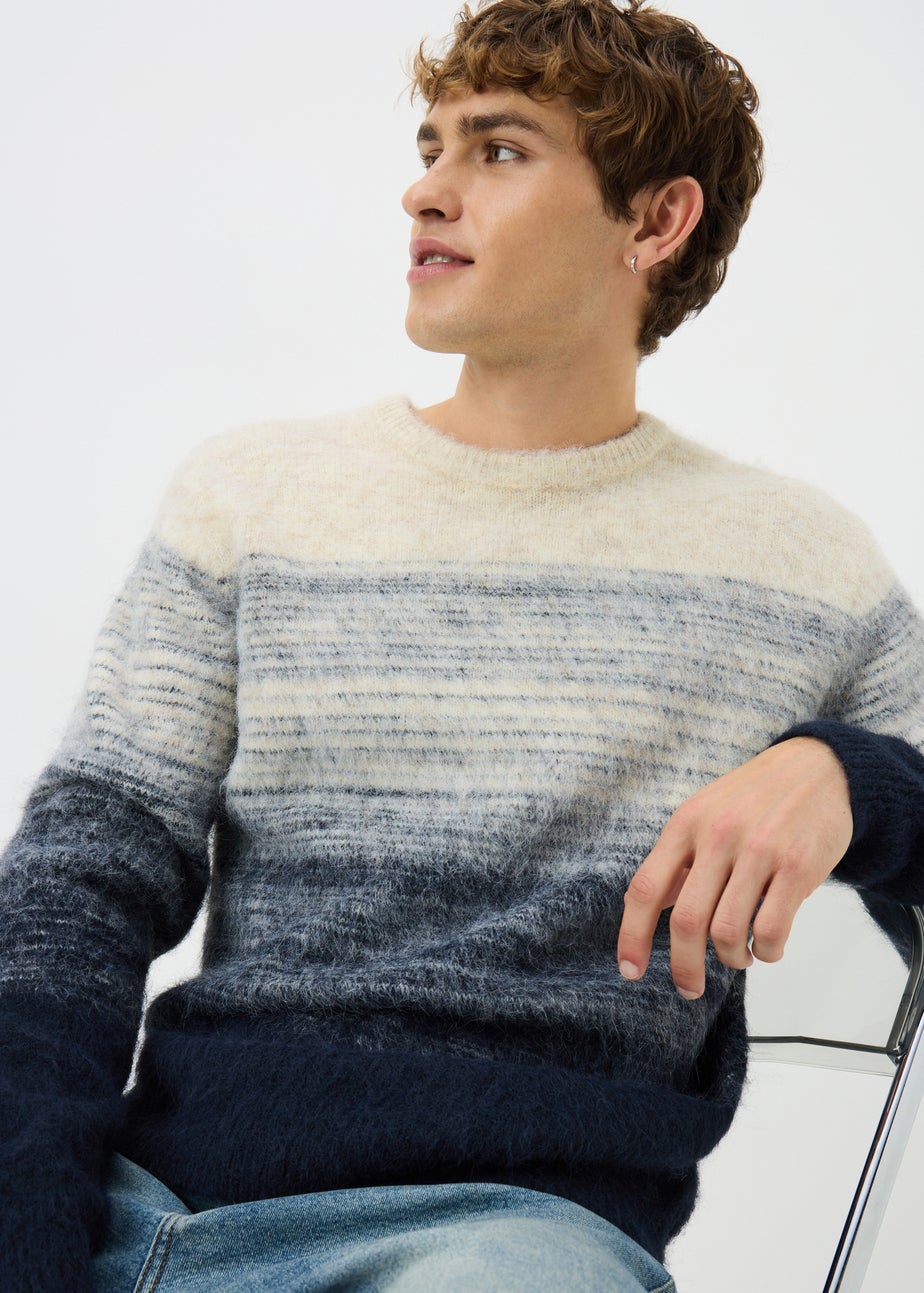 Navy Gradient Design Jumper