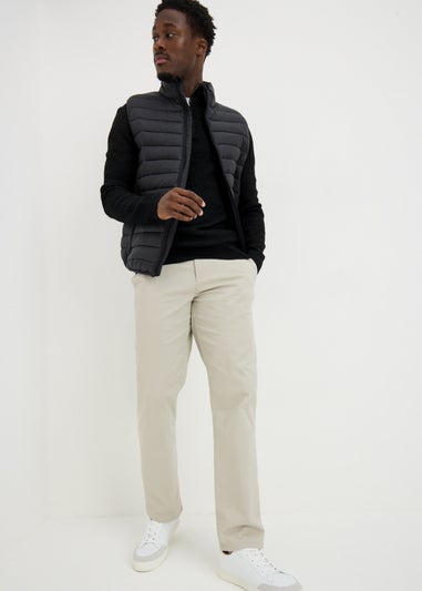 Black Smart Ribbed 1/4 Zip Jumper