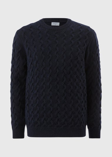 Navy Crew Cable Jumper