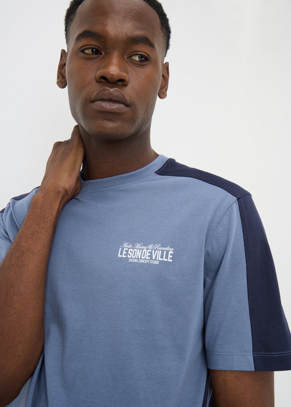 Blue Cut & Sew T-Shirt