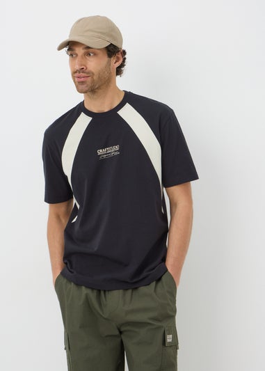 Black Cut & Sew T-Shirt