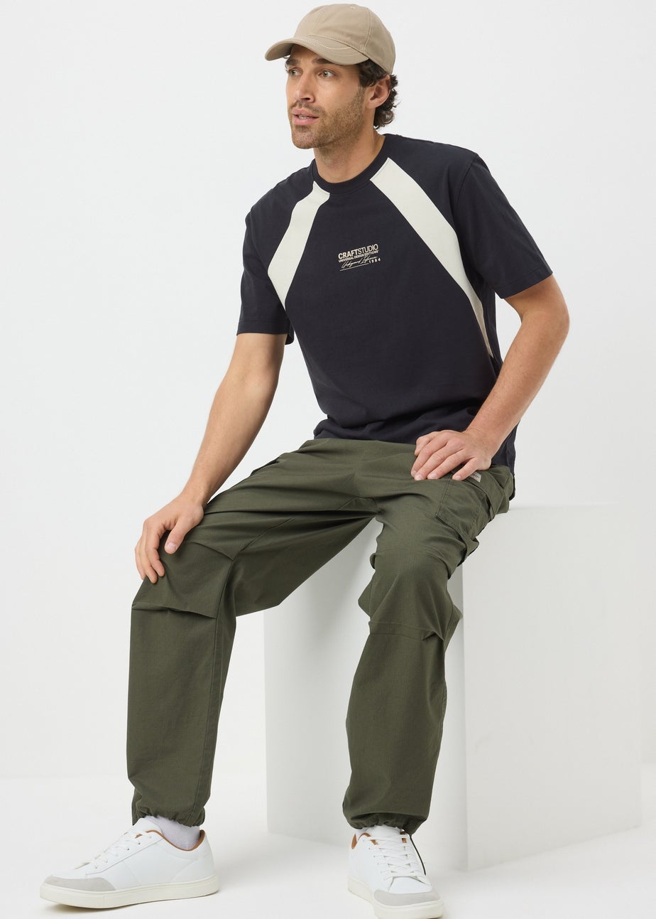 Black Cut & Sew T-Shirt