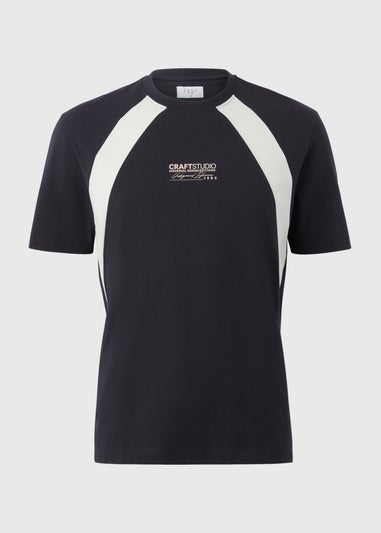 Black Cut & Sew T-Shirt