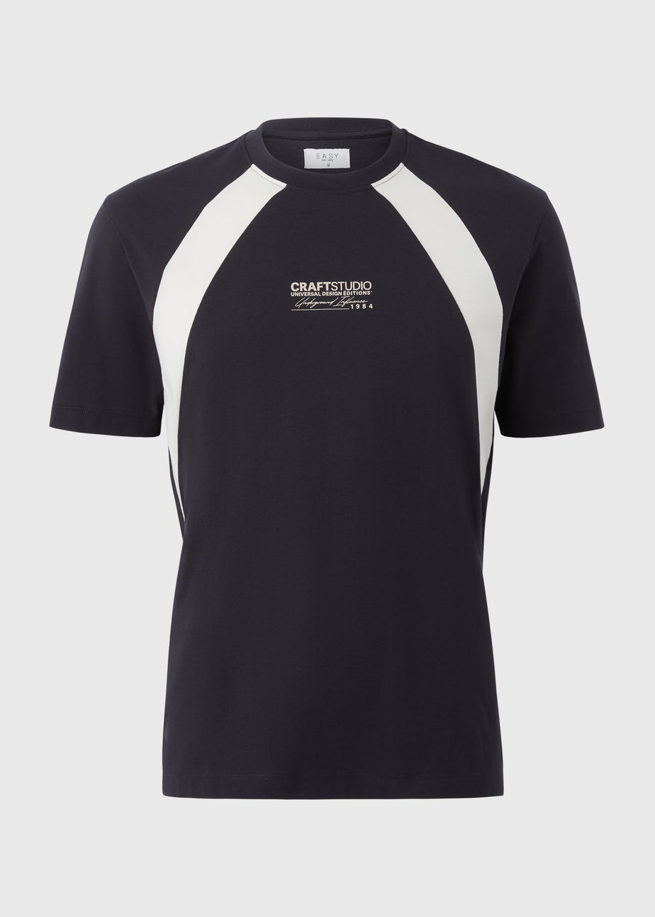 Black Cut & Sew T-Shirt