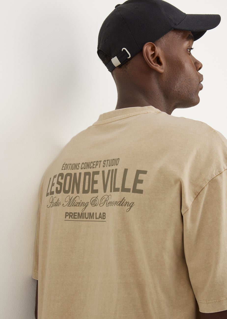 Beige Printed Editions T-Shirt