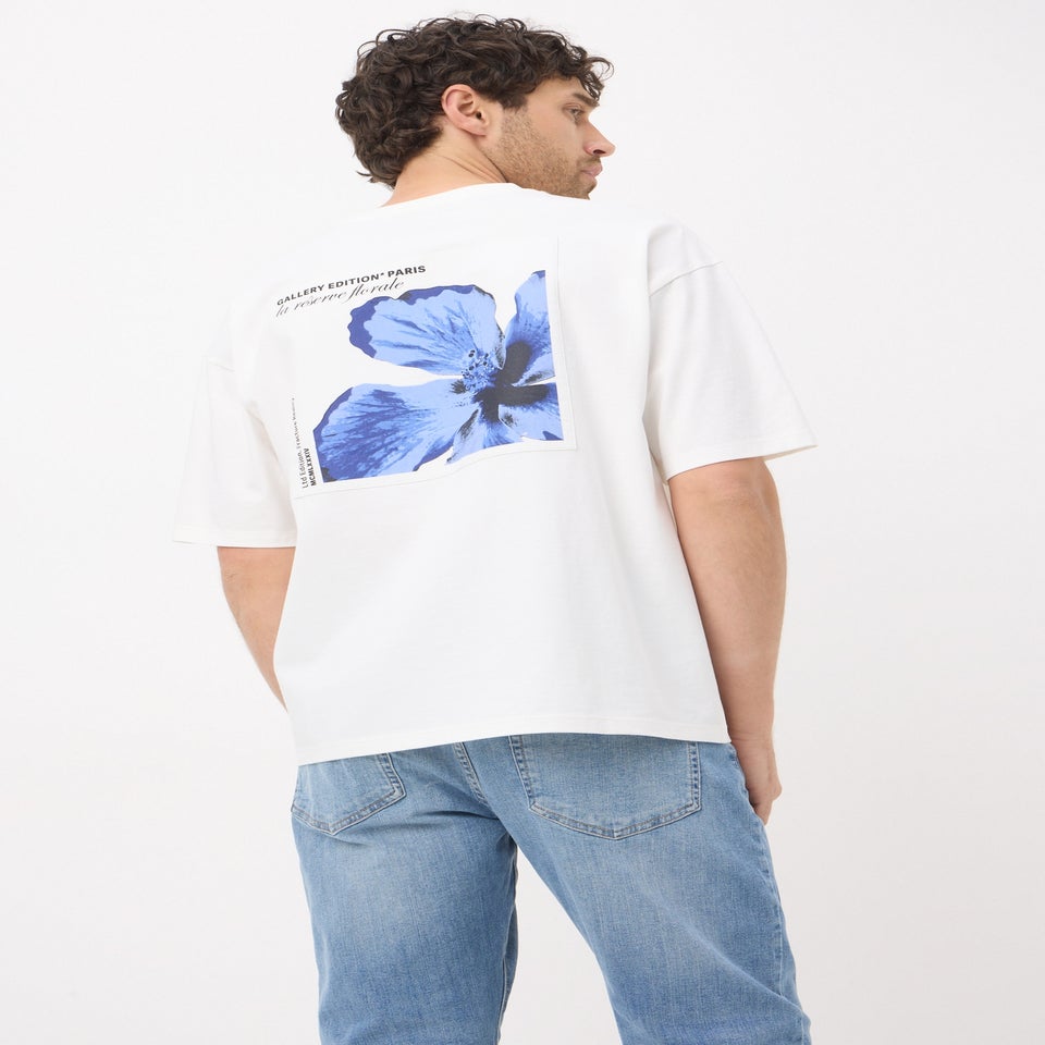 White Floral Editions Oversized T-Shirt
