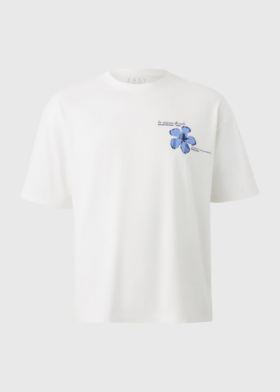 White Floral Editions Oversized T-Shirt