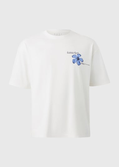 White Floral Editions Oversized T-Shirt