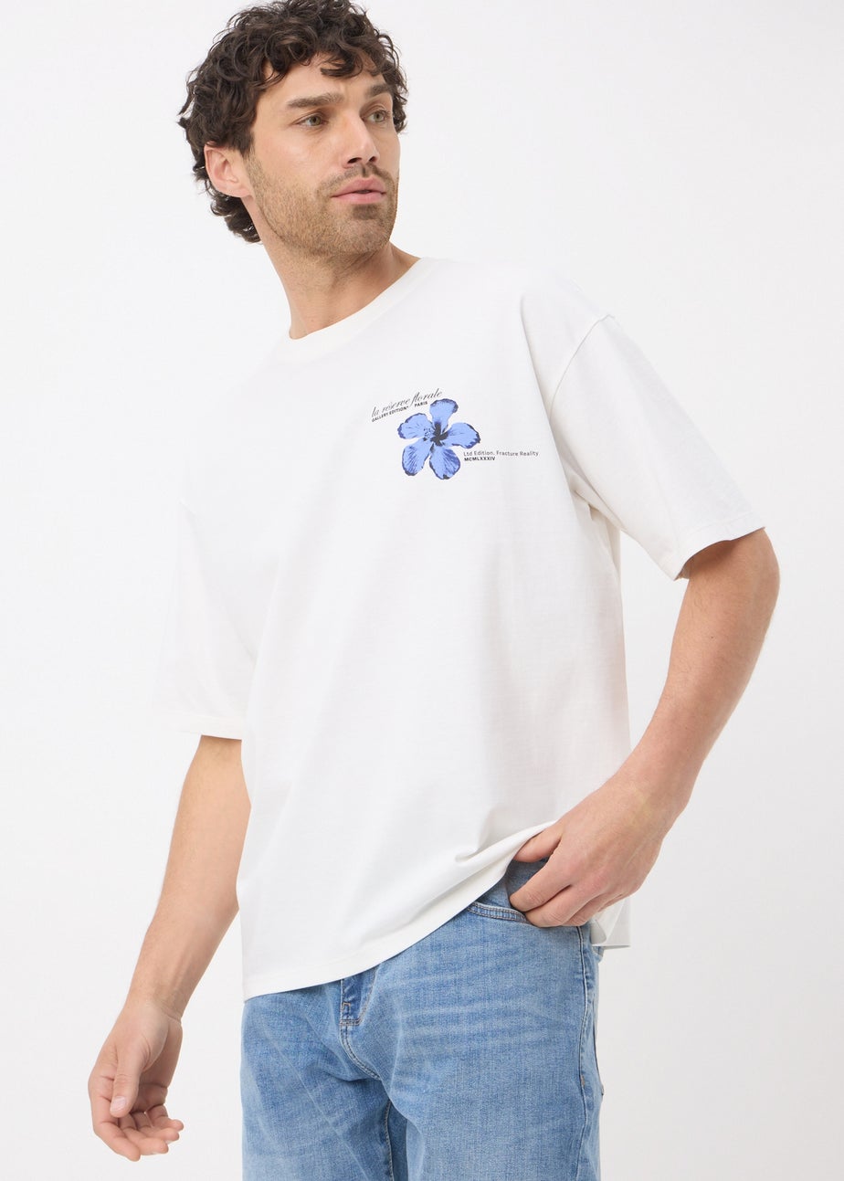 White Floral Editions Oversized T-Shirt