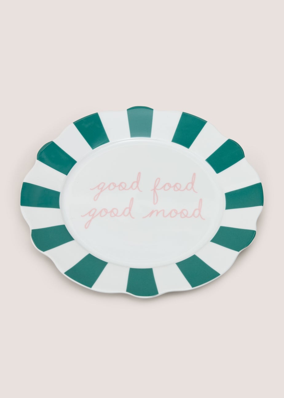 Green Good Vibes Dinner Plate