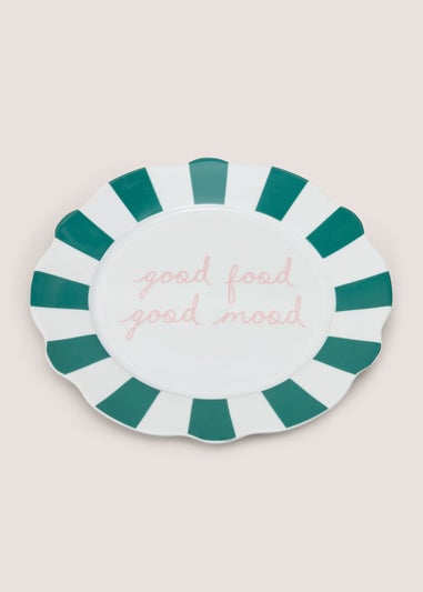 Green Good Vibes Dinner Plate