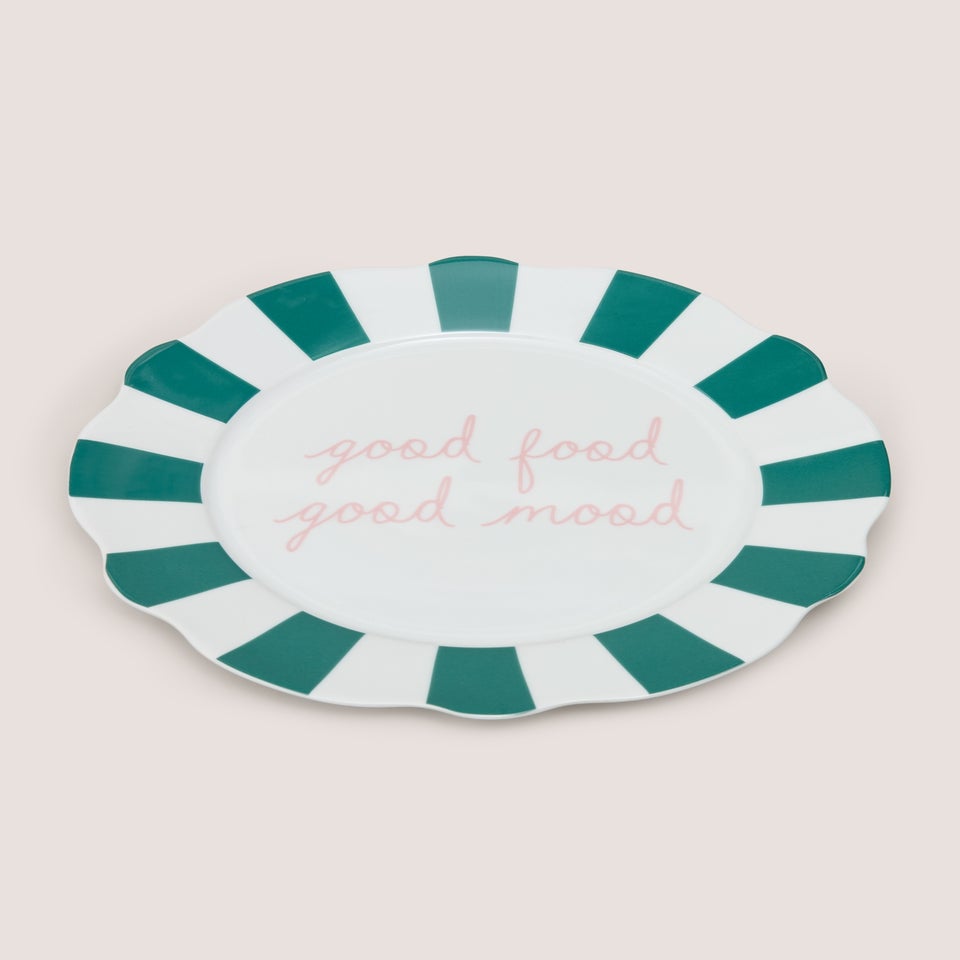 Green Good Vibes Dinner Plate