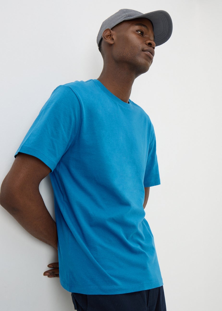 Blue Essential Crew Neck T-Shirt