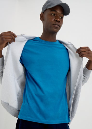 Blue Essential Crew Neck T-Shirt