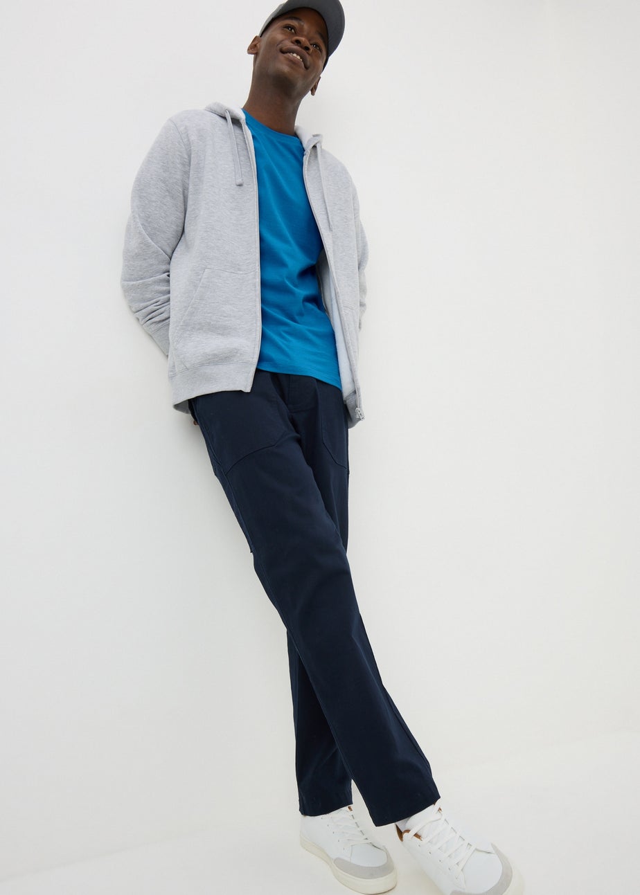 Blue Essential Crew Neck T-Shirt