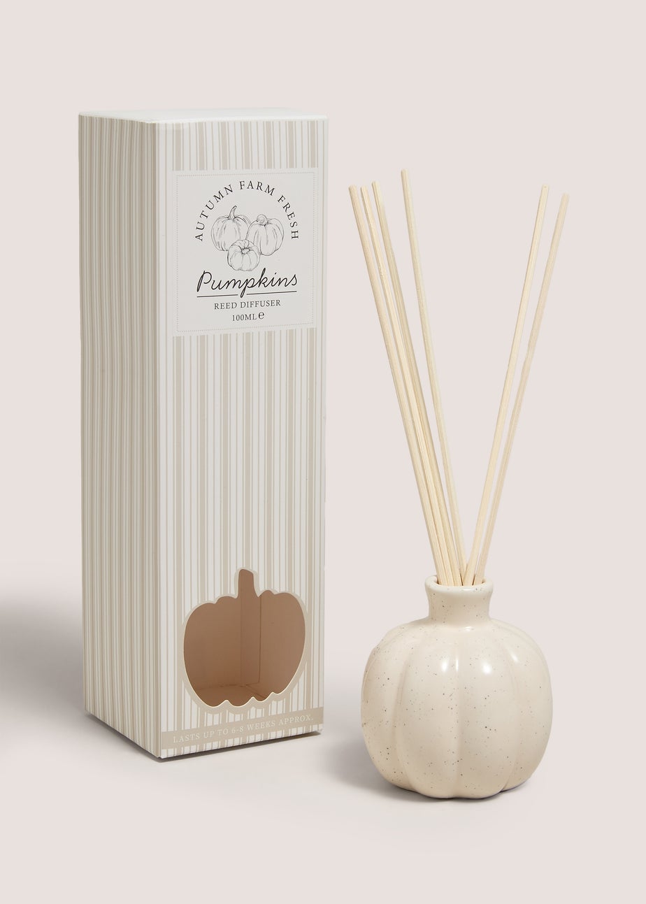 Cream Speck Pumpkin Shape Diffuser