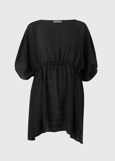 Black Tie Waist Kaftan