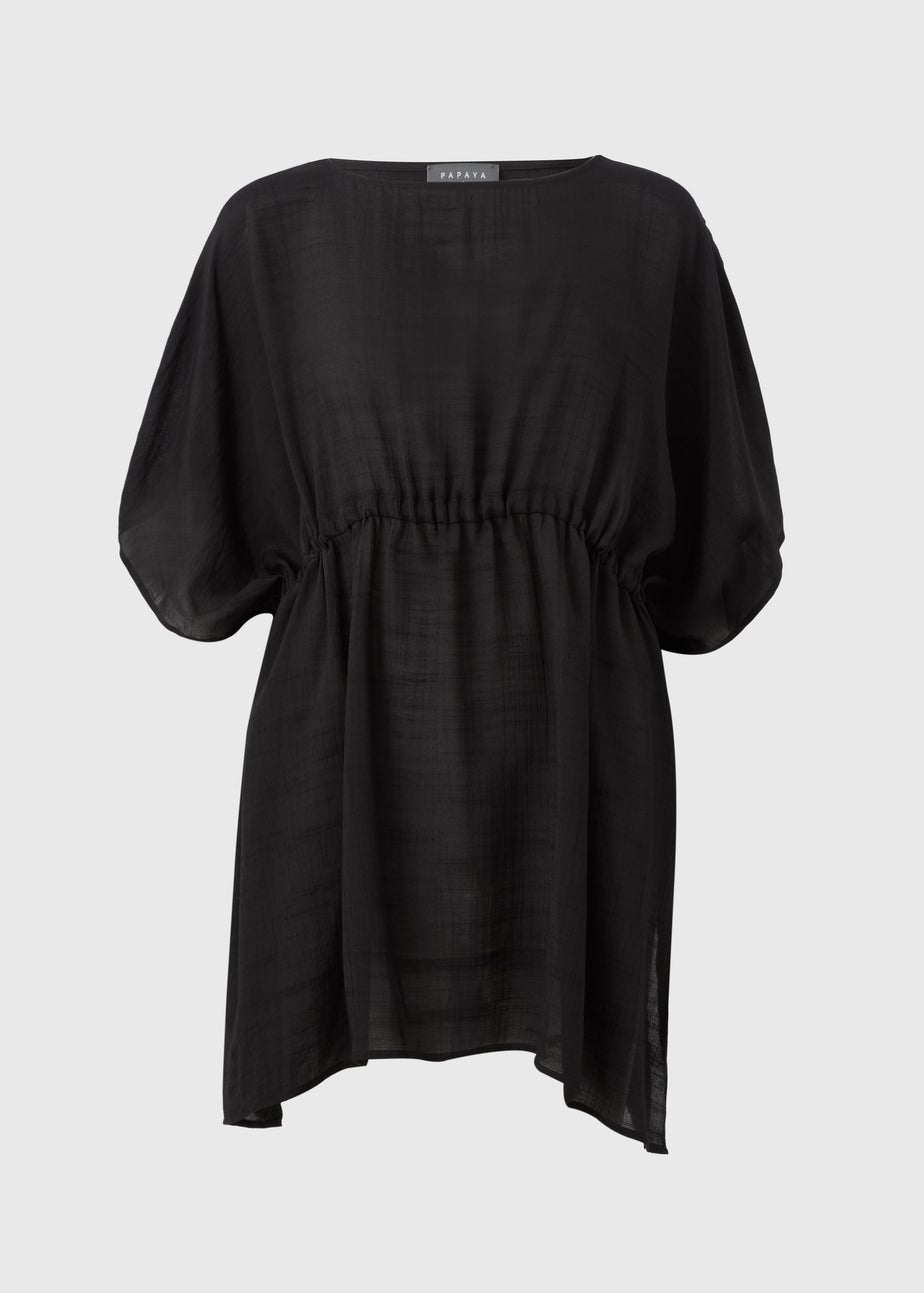 Black Tie Waist Kaftan
