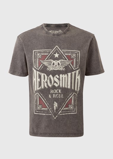 Charcoal Washed Aerosmith T-Shirt