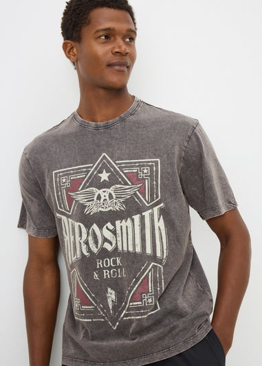 Charcoal Washed Aerosmith T-Shirt