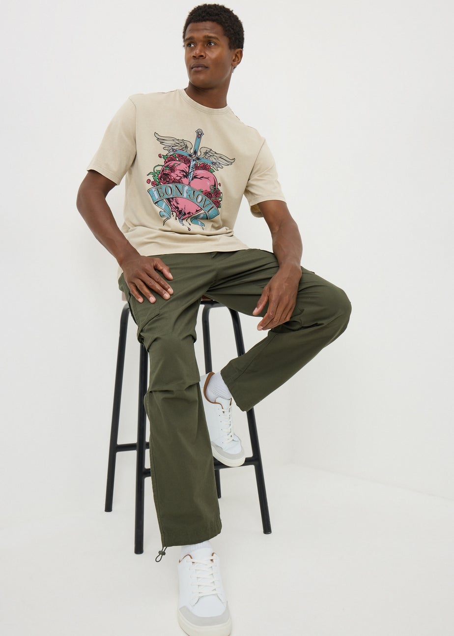 Ecru Bon Jovi Heart T-Shirt