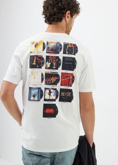 White ACDC Printed T-Shirt