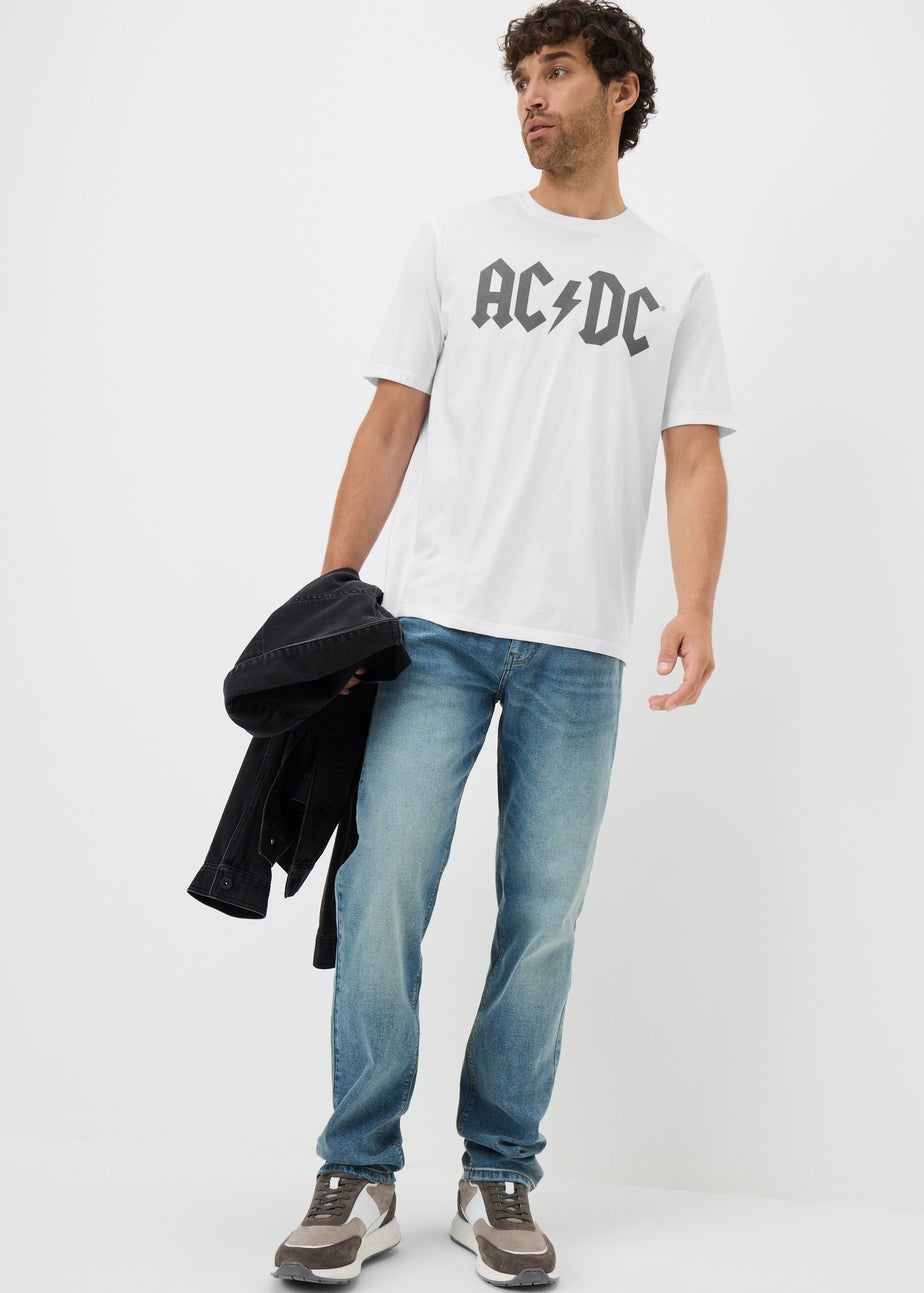 White ACDC Printed T-Shirt