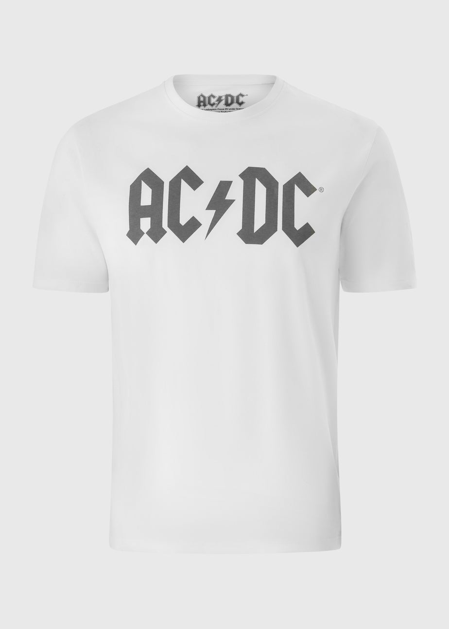 White ACDC Printed T-Shirt