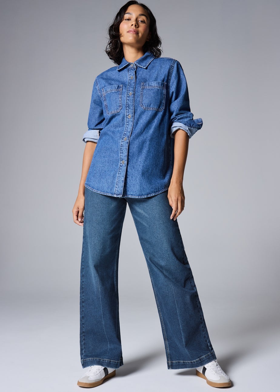 Dark Wash Pocket Front Jeans