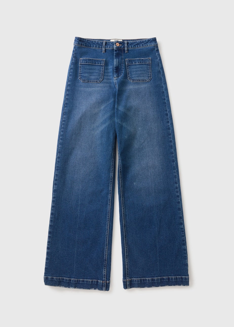 Dark Wash Pocket Front Jeans
